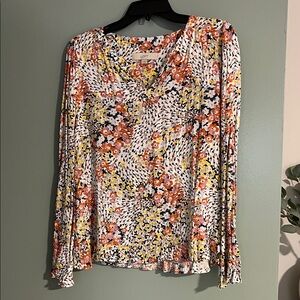 LOFT Floral Blouse